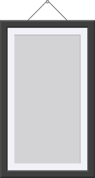 Black picture frame clip art png