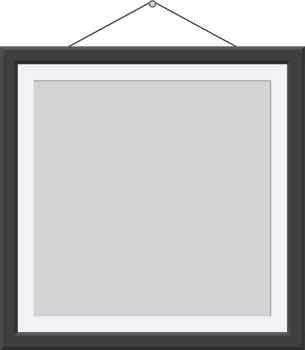 Black picture frame clip art png