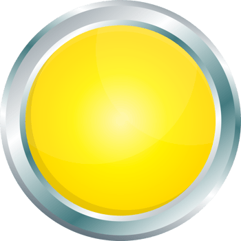 Button with metallic border in realistic style png