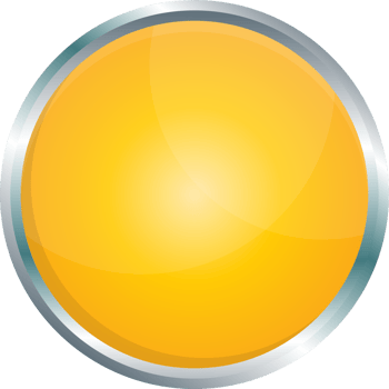 Button with metallic border in realistic style png