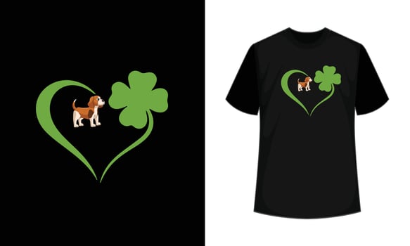 ST. PATRICK'S DAY CUTE PUG PUPPY DOG ARTWORK VECTOR