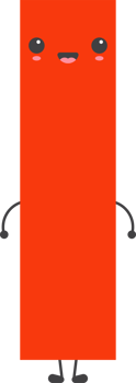 Cartoon geometric shape with emotions png
