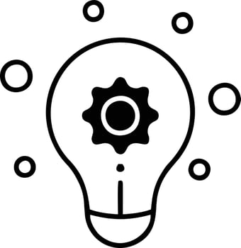 Idea solution icon symbol vector image. Illustration of the creative innovation concept design. EPS 10