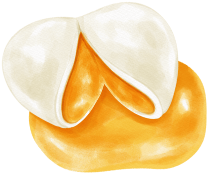 Soft boiled egg watercolor illustration png