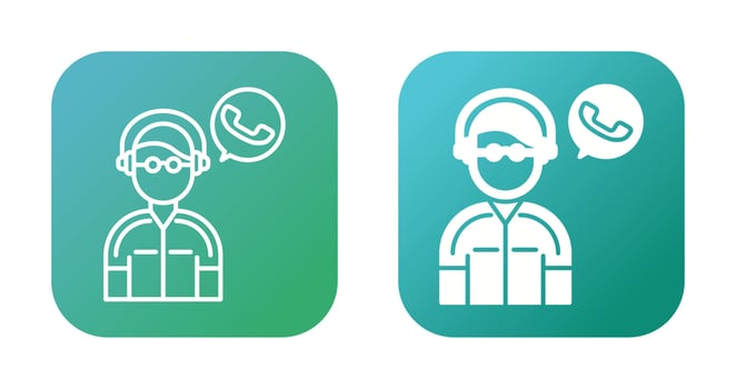 Contact Us Vector Icon