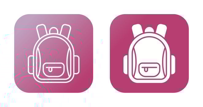 Backpack Vector Icon