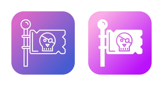 Pirate Flag Vector Icon