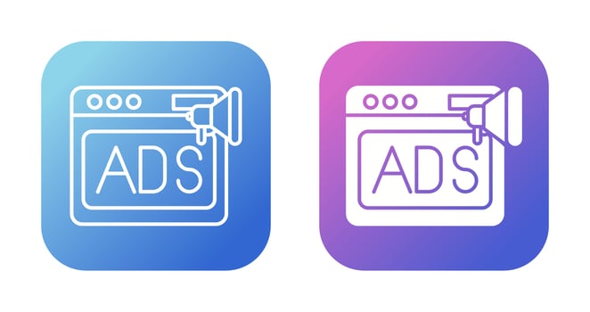 Native Advertising Vector Icon