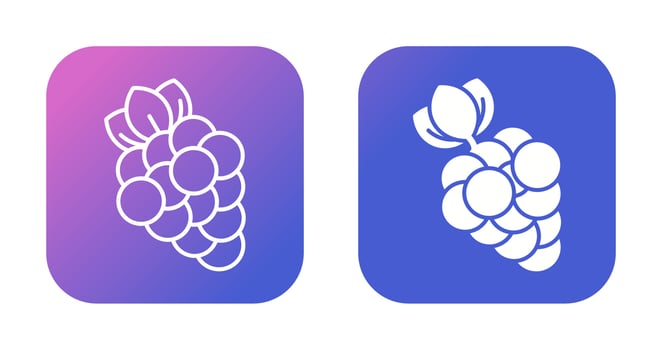 Grapes Vector Icon