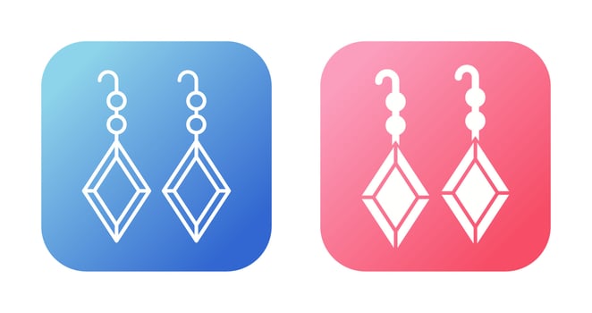 Earrings Vector Icon