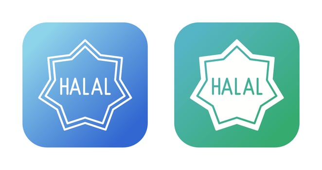 Halal Vector Icon