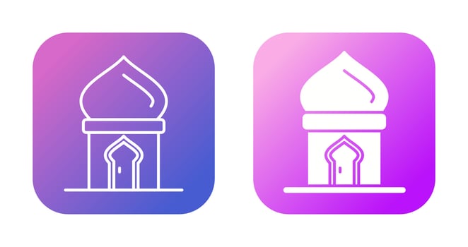 Masjid Door Vector Icon