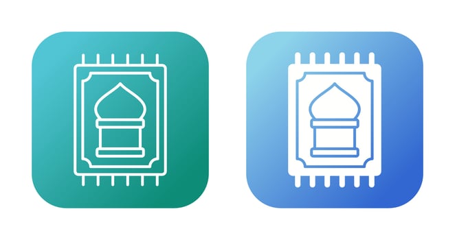 Prayer Rug Vector Icon
