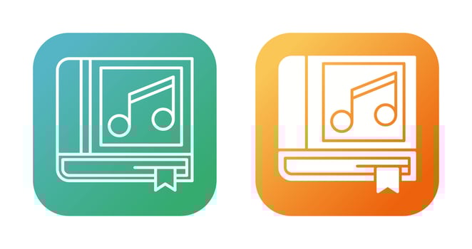 Music Book Vector Icon