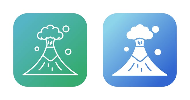 Volcano Vector Icon