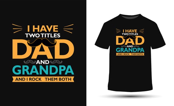 Father's day gift t-shirt vector