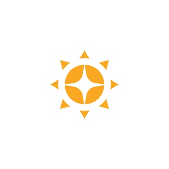 sun ilustration logo vector icon