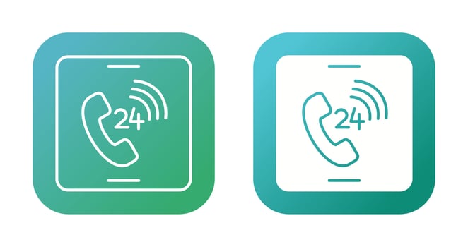 24 hour Vector Icon