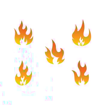 Fire flame Logo icon vector illustration design