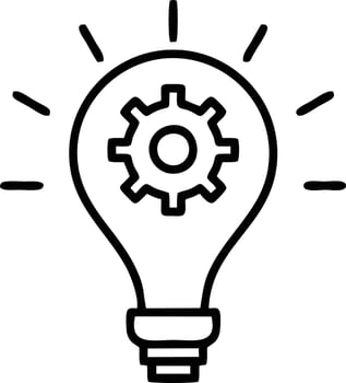 Idea solution icon symbol vector image. Illustration of the creative innovation concept design. EPS 10