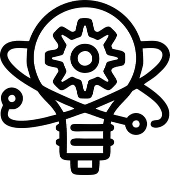 Idea solution icon symbol vector image. Illustration of the creative innovation concept design. EPS 10