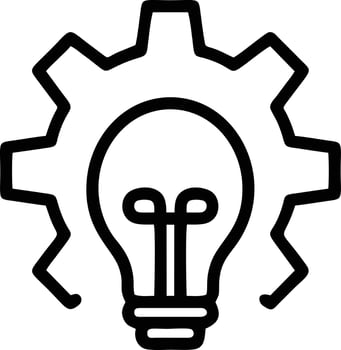Idea solution icon symbol vector image. Illustration of the creative innovation concept design. EPS 10