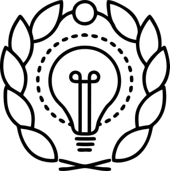 Idea solution icon symbol vector image. Illustration of the creative innovation concept design. EPS 10