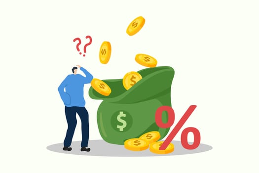 Resilience to survive investment crash, crisis or recession, pushing back or effort to win business challenge, economic recession concept vector