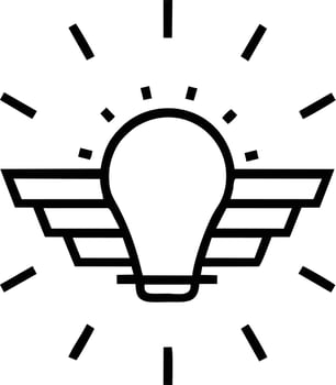 Idea solution icon symbol vector image. Illustration of the creative innovation concept design. EPS 10