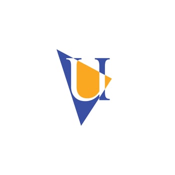 u Letter Icon Design Vector