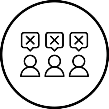 People Disagree Vector Icon Style