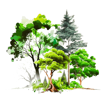 set of variety trees free illustration icons png