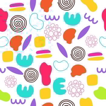 Abstract shape pattern for wrapping, fabric or poster vector