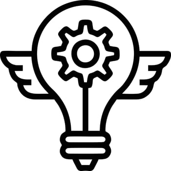 Idea solution icon symbol vector image. Illustration of the creative innovation concept design. EPS 10