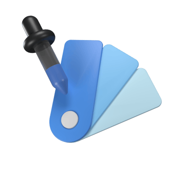Color picker 3D illustration png