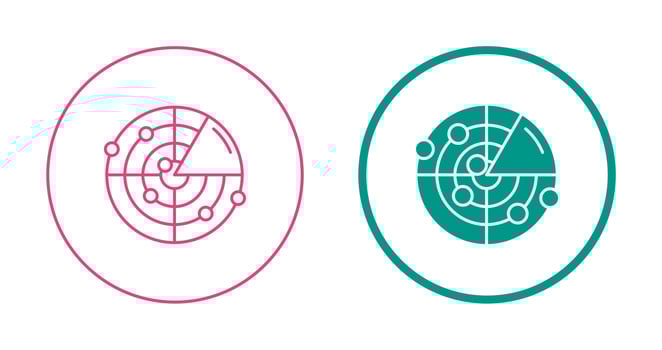 Radar Vector Icon