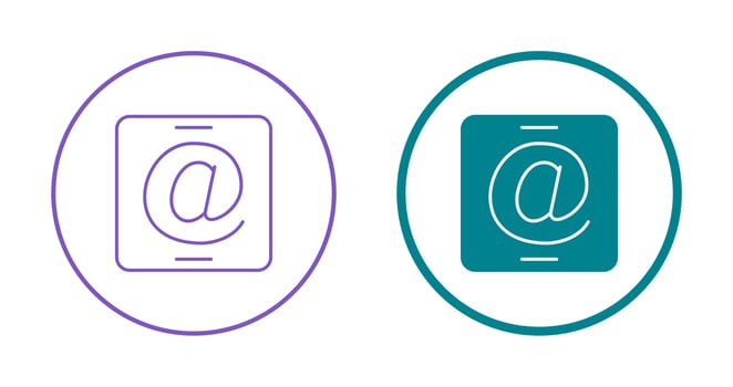 Unique Two Icons Set file vector