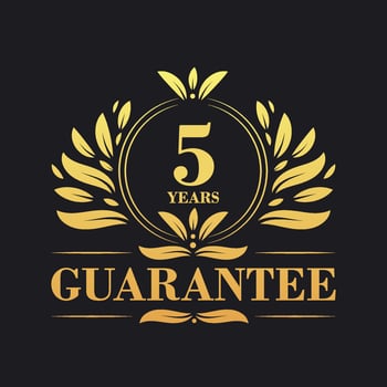 5 Years Guarantee Logo vector,  5 Years Guarantee sign symbol vector