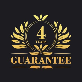 4 Years Guarantee Logo vector,  4 Years Guarantee sign symbol vector