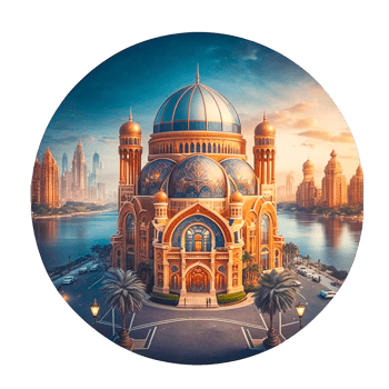 Eid Mubarak Islamic mosque icon png