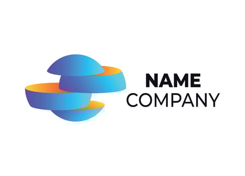 Colorful logo for sports, media, business, digital and technology vector