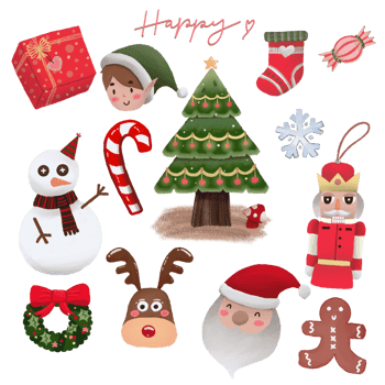Cozy Christmas set png