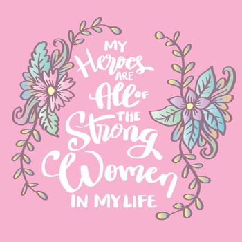 Being a woman is a super power. Hand lettering. Poster quotes. vector