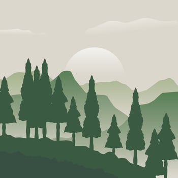natural landscape illustration design vector