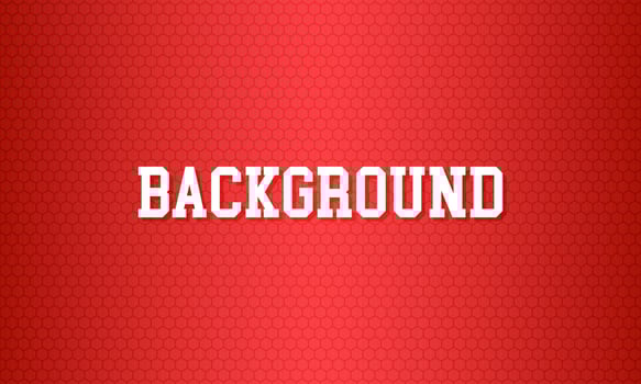 Hexagon red background abstract backdrop for technology. vector