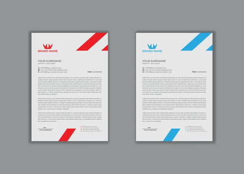 letterhead, letterhead template, letterhead design, vector elegant school hospital medical new Professional modern simple unique minimalist creative corporate letterhead design