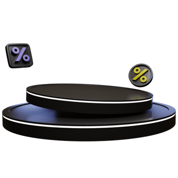 black pedestal or podium for product display png