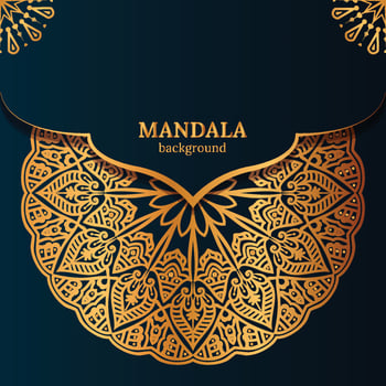 Luxury mandala decorative ethnic element background vector