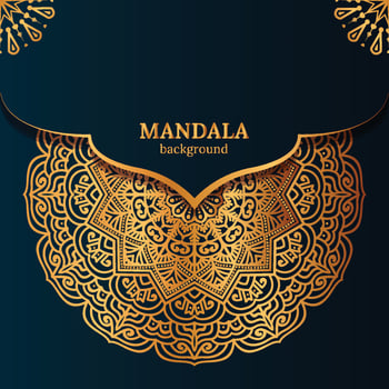 Luxury mandala decorative ethnic element background vector