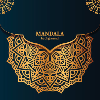 Luxury mandala decorative ethnic element background vector